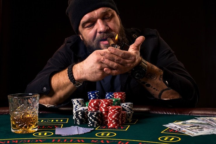 Interface pemain Live Blackjack gtr77 menampilkan kartu, taruhan, dan opsi aksi real-time